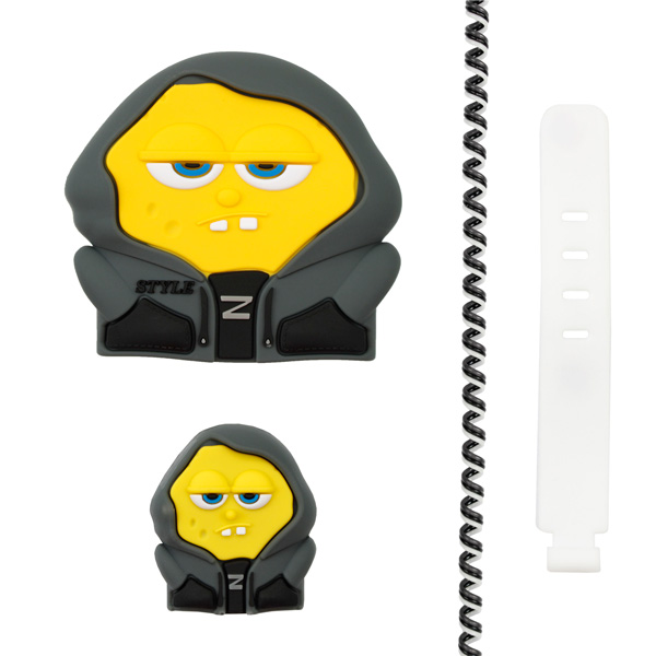 ست 4 تکه محافظ شارژر 20 وات سه پین طرح عروسکی